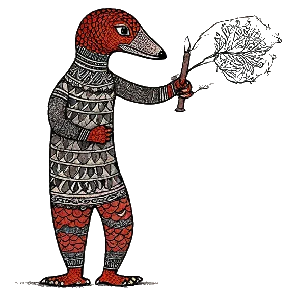 Crypto Casino Shiksha: The pangolin scribe with a slot machine lever in hand The pangolin scribe with a slot machine lever in hand